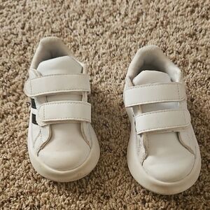 Adidas Kids White Velcro Sneakers